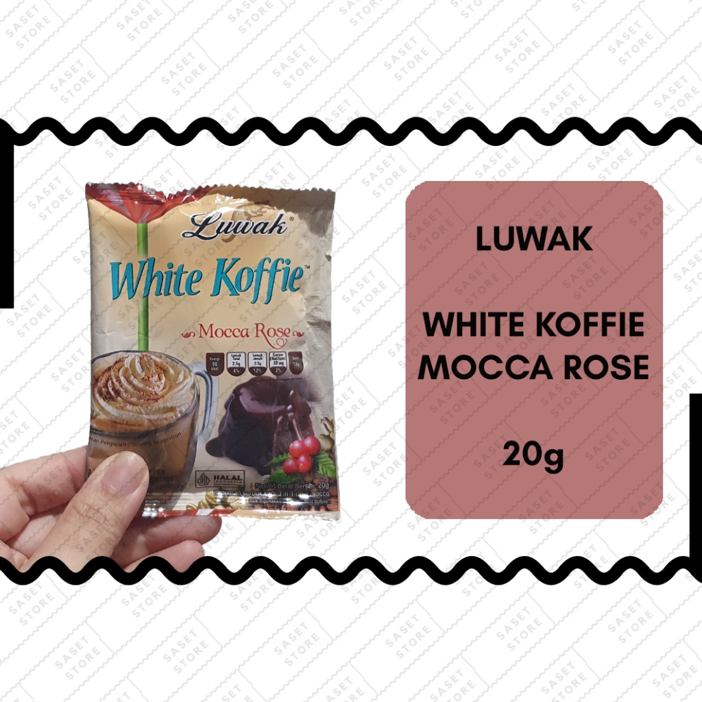 

Luwak White Koffie Mocca Rose 20g Sachet Kopi Instan Serbuk 3in1 Moka