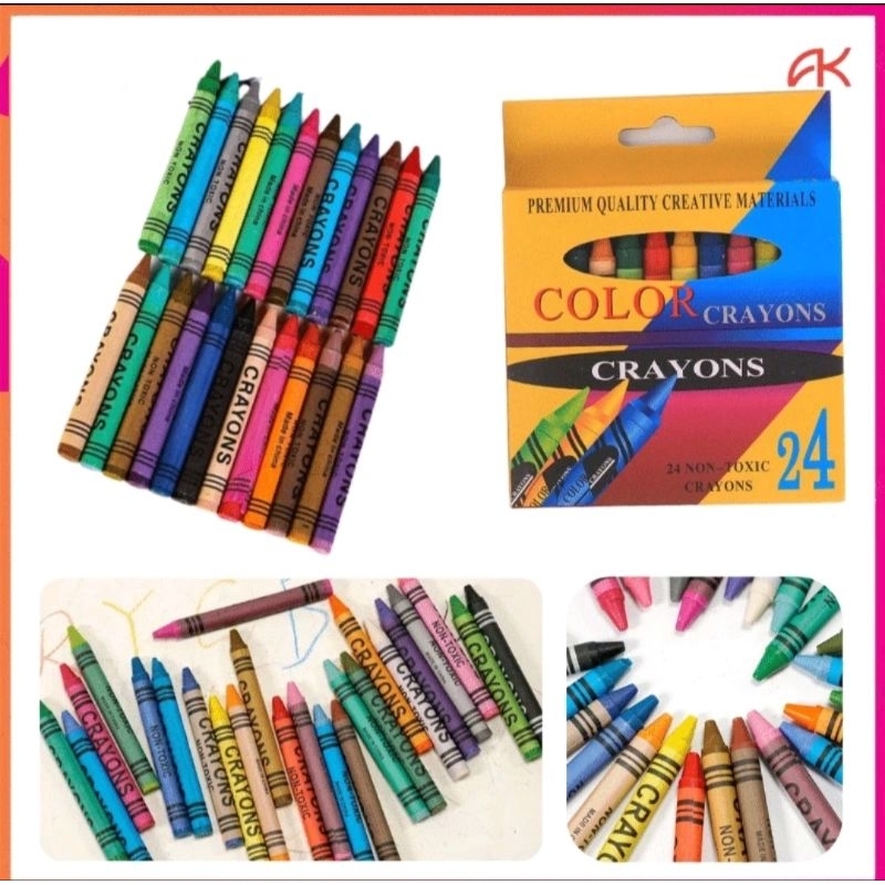 

art color 24 crayon / art 24 warna pensil warna color art 1 set 24