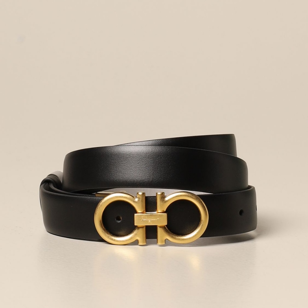 Belt Branded Wanita Salvatore FG Gancini Belt Reversible 15 MM