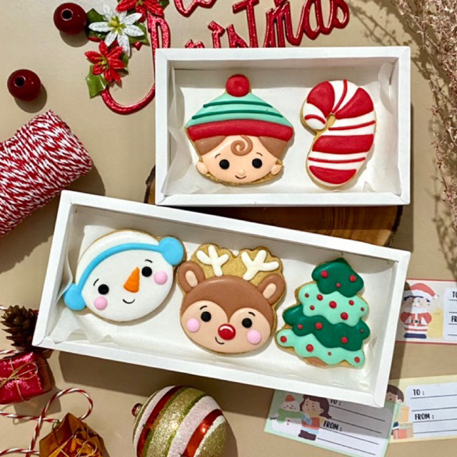 

Christmas Sharing Box (Xmas / Kukis Natal Collection) - Sugar Cookies / Decorated Cookies / Kukis Hias