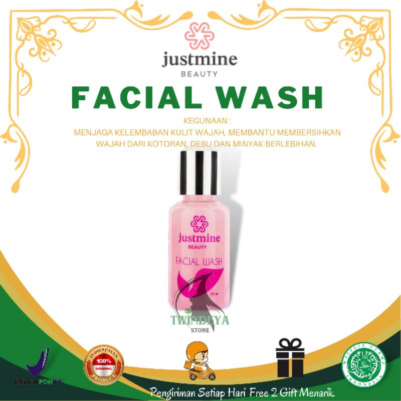 Facial Wash (Eceran) Justmine Beauty Skincare BPOM