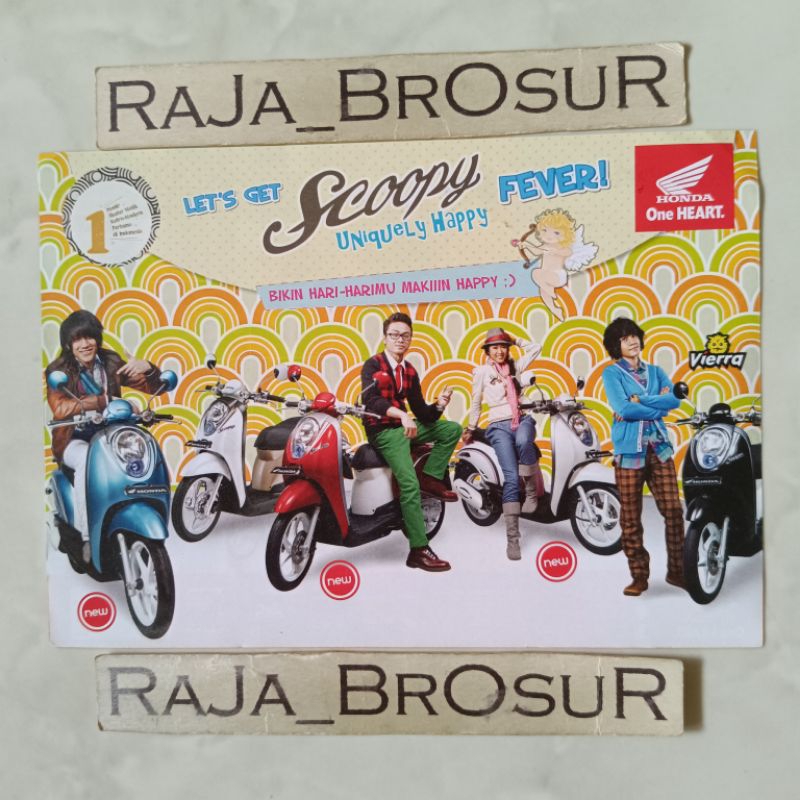 Poster brosur katalog flyer mini Honda Scoopy Karburator Karbu 2011