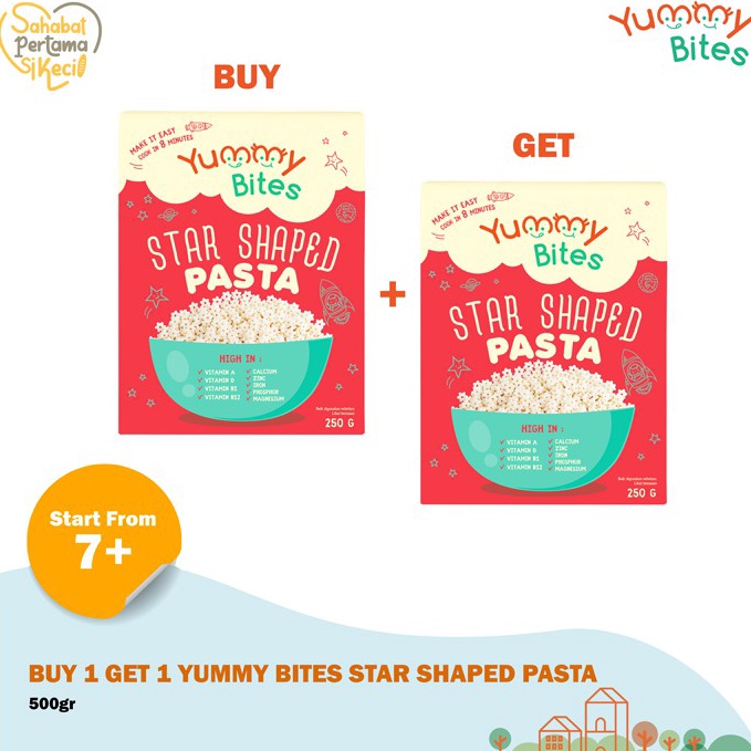 

PAKET LENGKAP>>> Buy 1 Get 1 - Yummy Bites Star Shaped Pasta