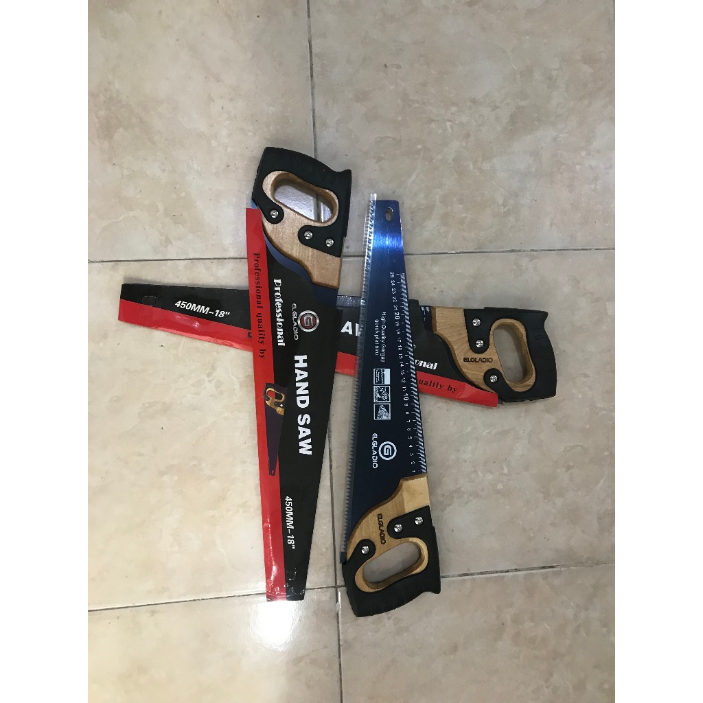 Gergaji Gorok/Gergaji Kayu/Hand Saw/Gergaji Tangan Gagang Kayu Handle Karet