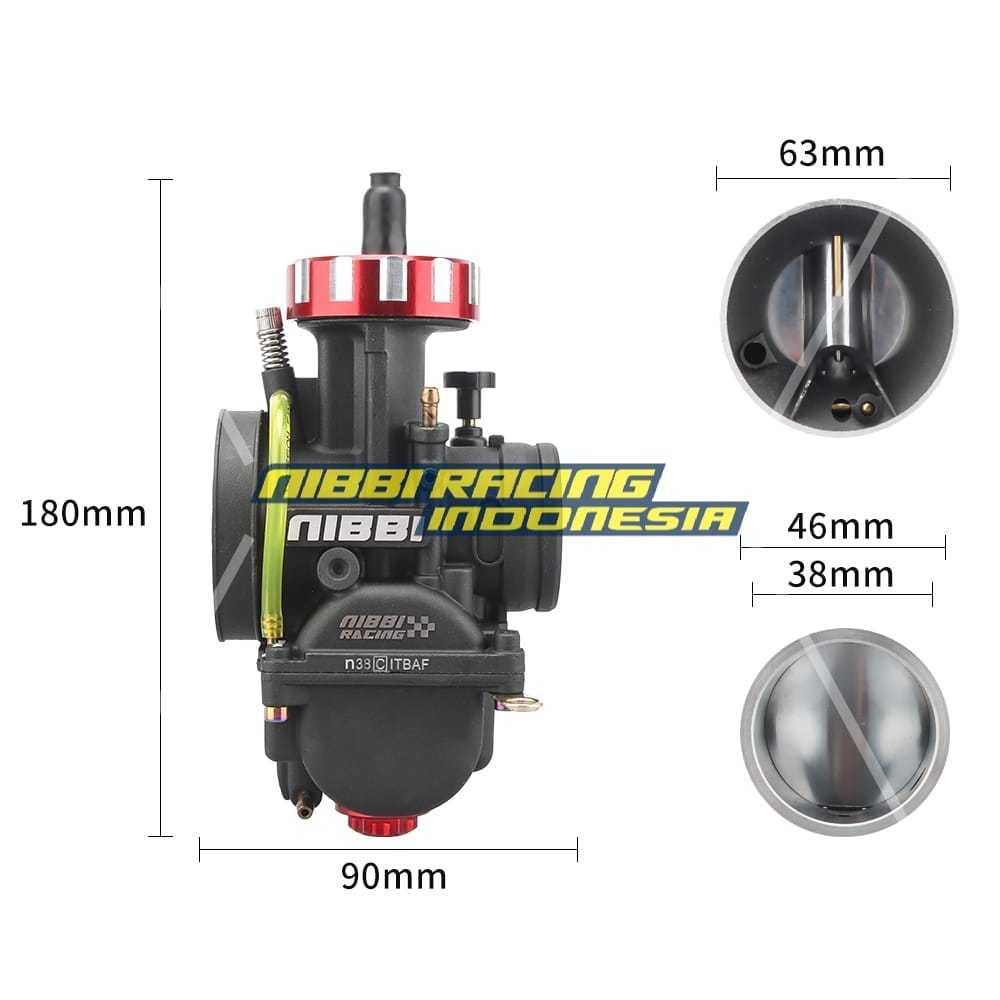 KARBURATOR PWK 38 AIR STRIKE NIBBI RACING