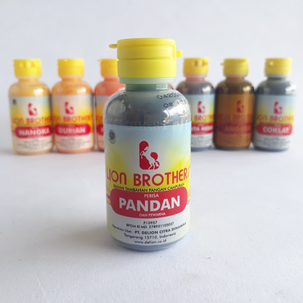 

LION BROTHER Perisa Pandan 55g, Moka 60g, dan Coklat Balck Forest 60g