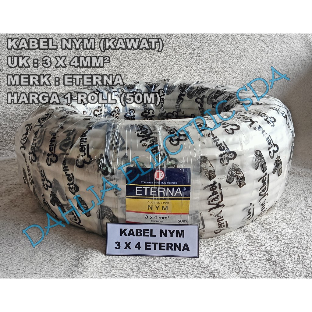 KABEL NYM 3 X 4MM² 50M ETERNA