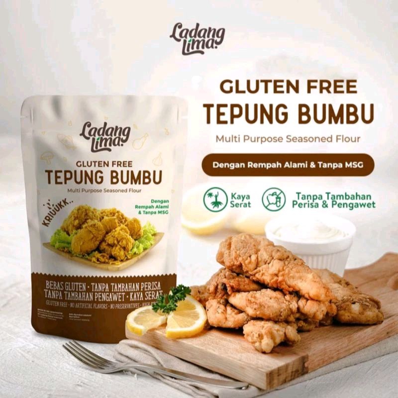 

TEPUNG BUMBU SEHAT SERBAGUNA LADANG LIMA / GLUTEN FREE TEPUNG BUMBU / ALL PURPOSE FLOUR