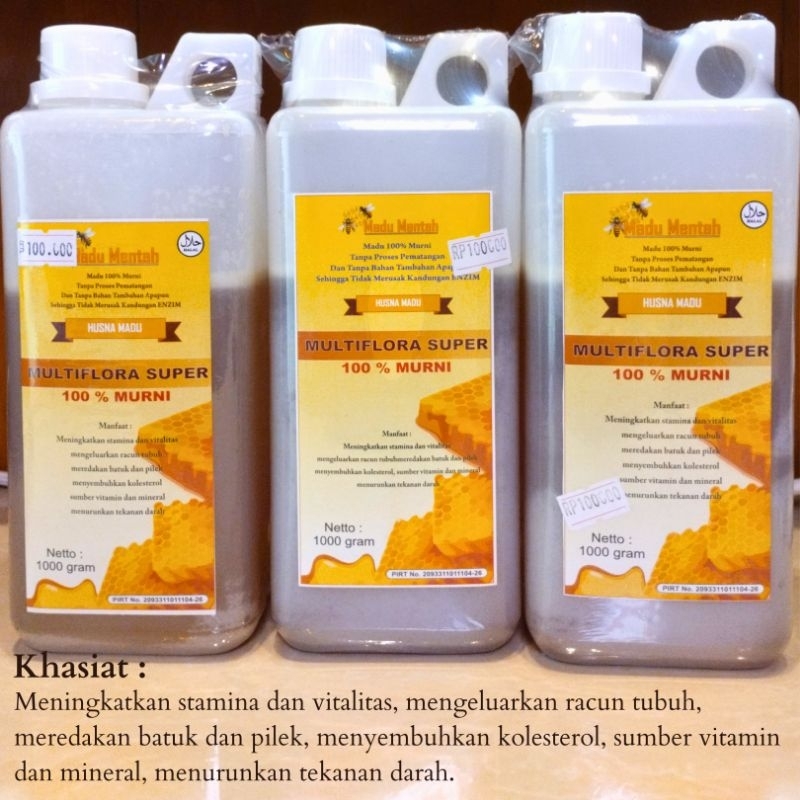 

MADU MENTAH ASLI 100%MURNI MULTIFLORA SUPER PREMIUM