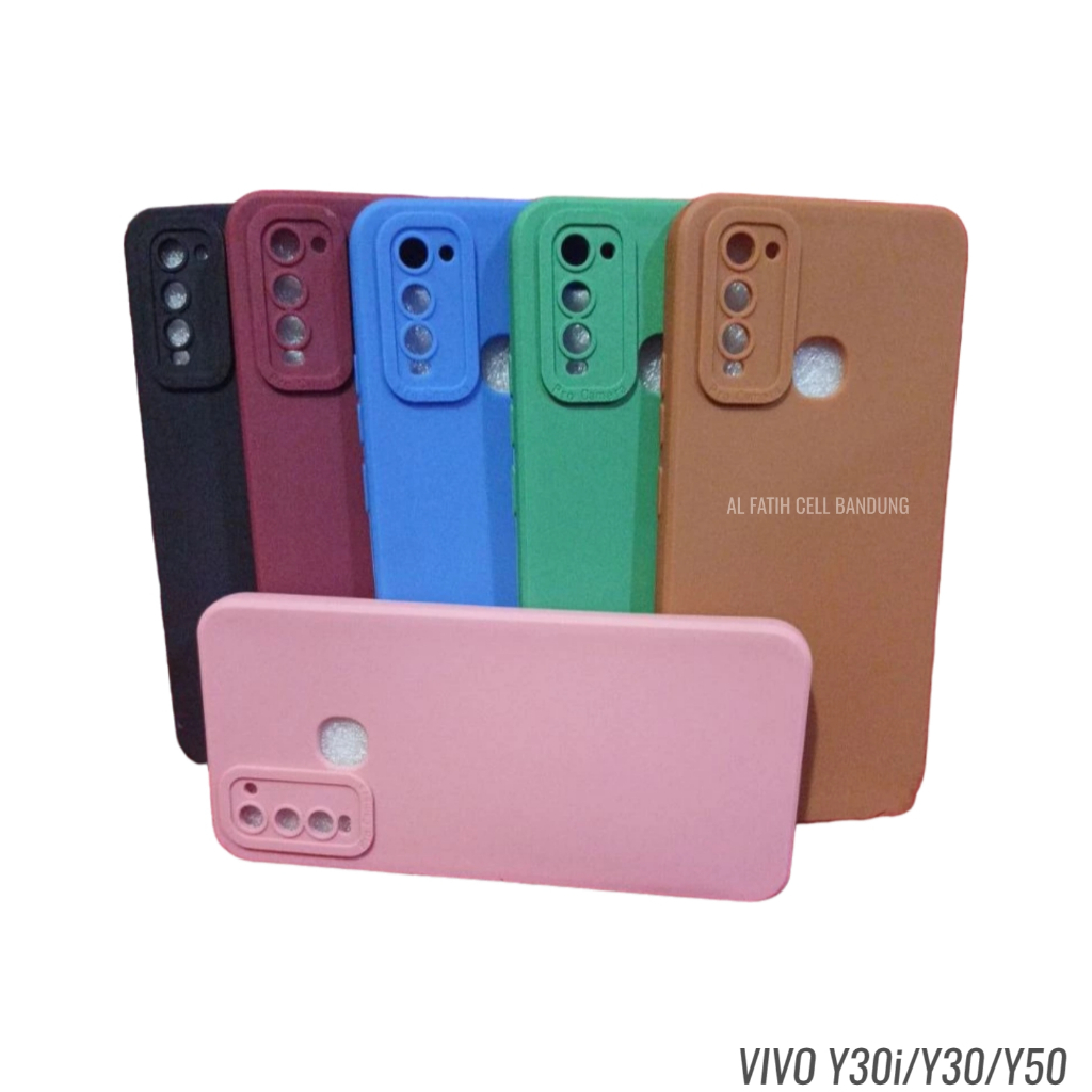 Softcase Pro Camera Vivo Y30i Y30 Y5 Candy Case Full Color 3D Silikon TPU Casing Macaron