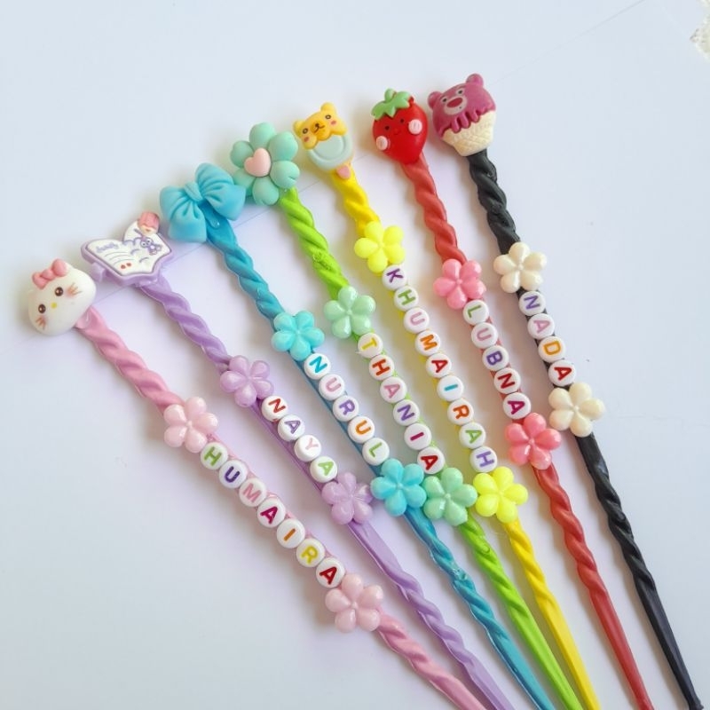 TUDING NGAJI IQRO CUSTOM NAMA BISA PILIH KARAKTER HIASAN BUNGA