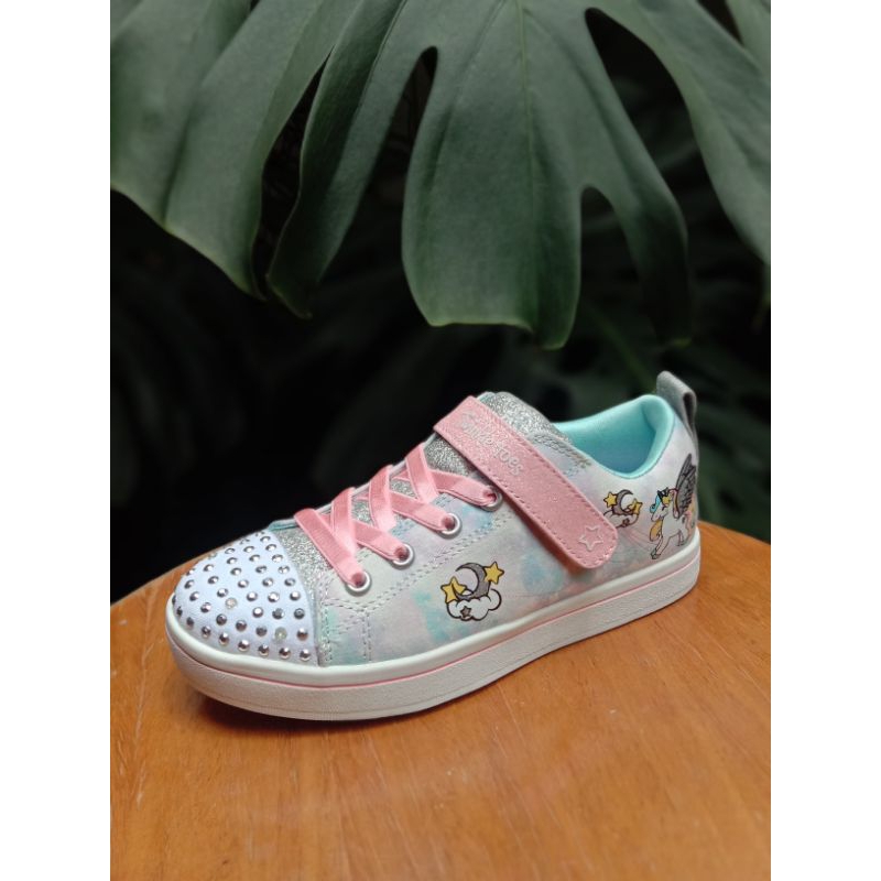 SEPATU ANAK-ANAK (KIDS) TWINKLE TOES UNICORN SKECHERS BISA NYALA