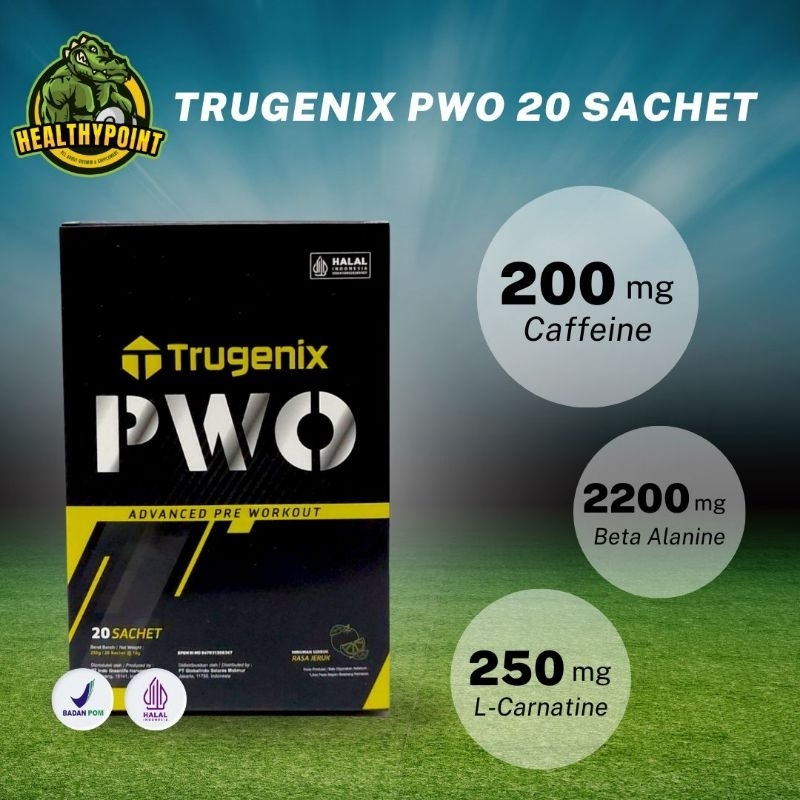 Trugenix PWO Pre Workout 20 Sachet Preworkout Pre-Workout