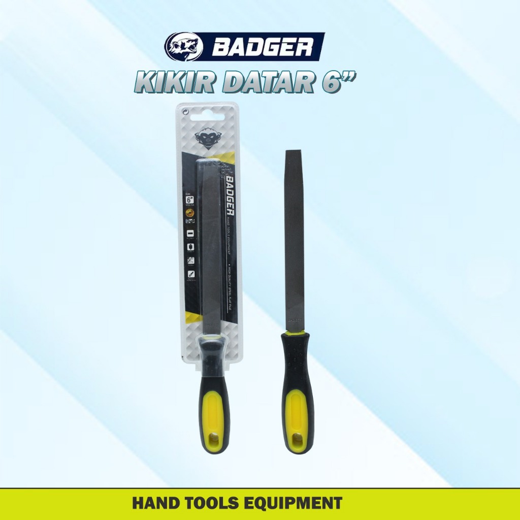 PROMO Kikir Besi Flat Plat 6 Inch 150 mm - Bastard Flat Files BADGER