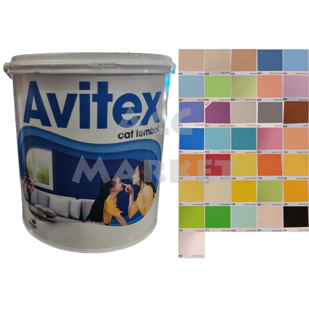 Cat Avitex Avian 5 kg Dinding Tembok Rumah Interior