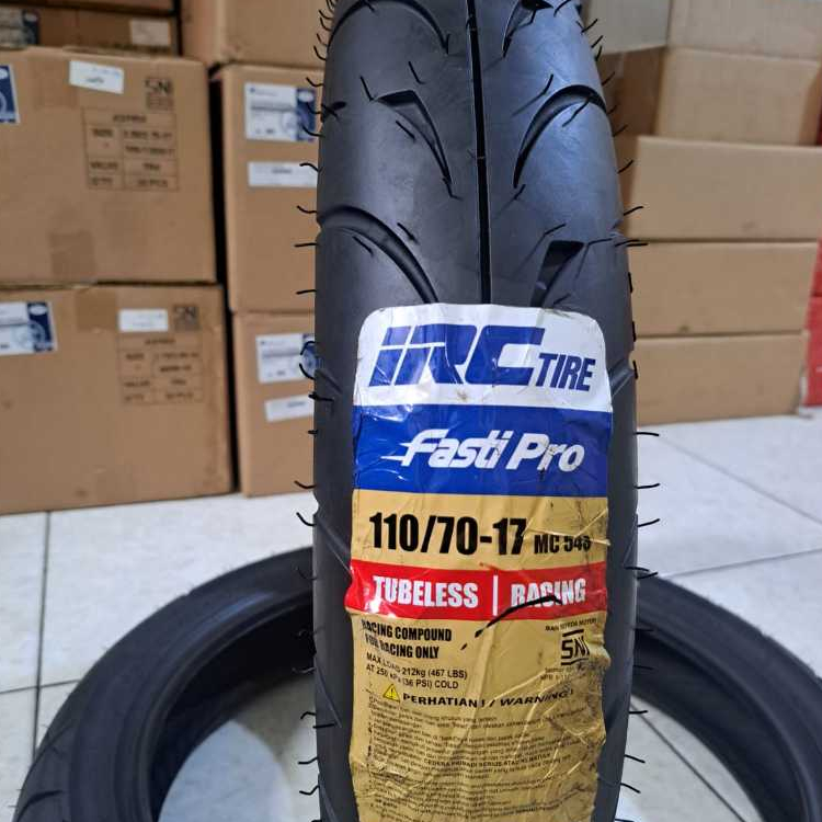 BAN LUAR IRC FASTI PRO UKURAN 110/70-17 TUBELESS SOFT COMPOUND