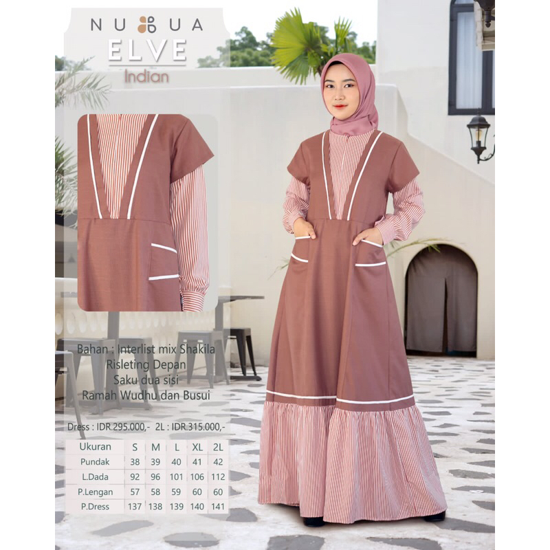 ELVE DRESS BY NUBUA GAMIS TERBARU 2023 BY NUBUA