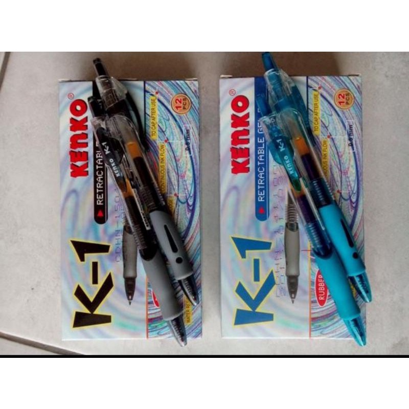 

12.12 ✨Promo✨ Pulpen Gell Kenko K1 Retractable ( 1pak/12pcs ) grosir