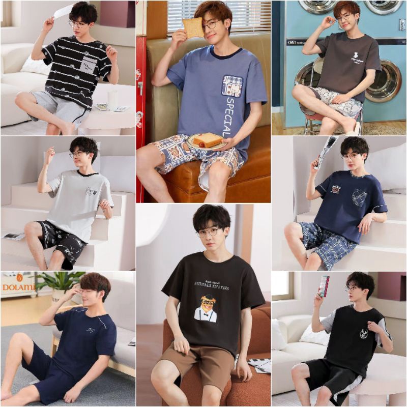 12.12 Piyama Pria dewasa import murah//Baju tidur pria import grosir