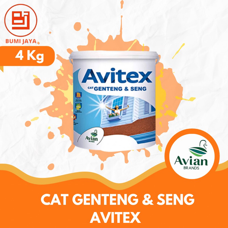 Cat Genteng dan Seng Avitex 4Kg