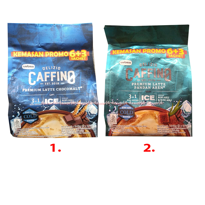 

Delizio Caffino 6sashet Premium Latte Pandan Aren 3in1 Latte Chocomalt Delisio Cafino Kopi Sachet