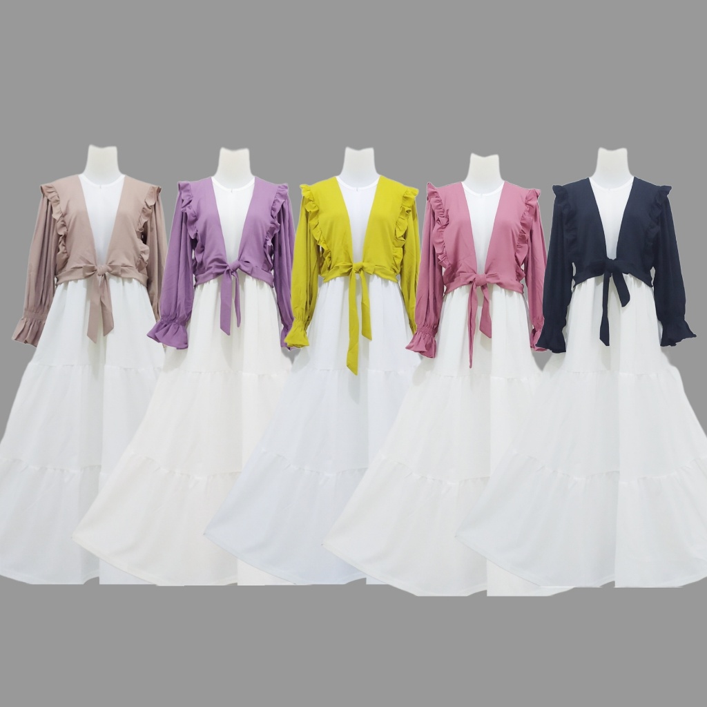 Yuna Dress / Korean Style / Baju Gamis Remaja / Baju Gamis Wanita 2023 Kekinian