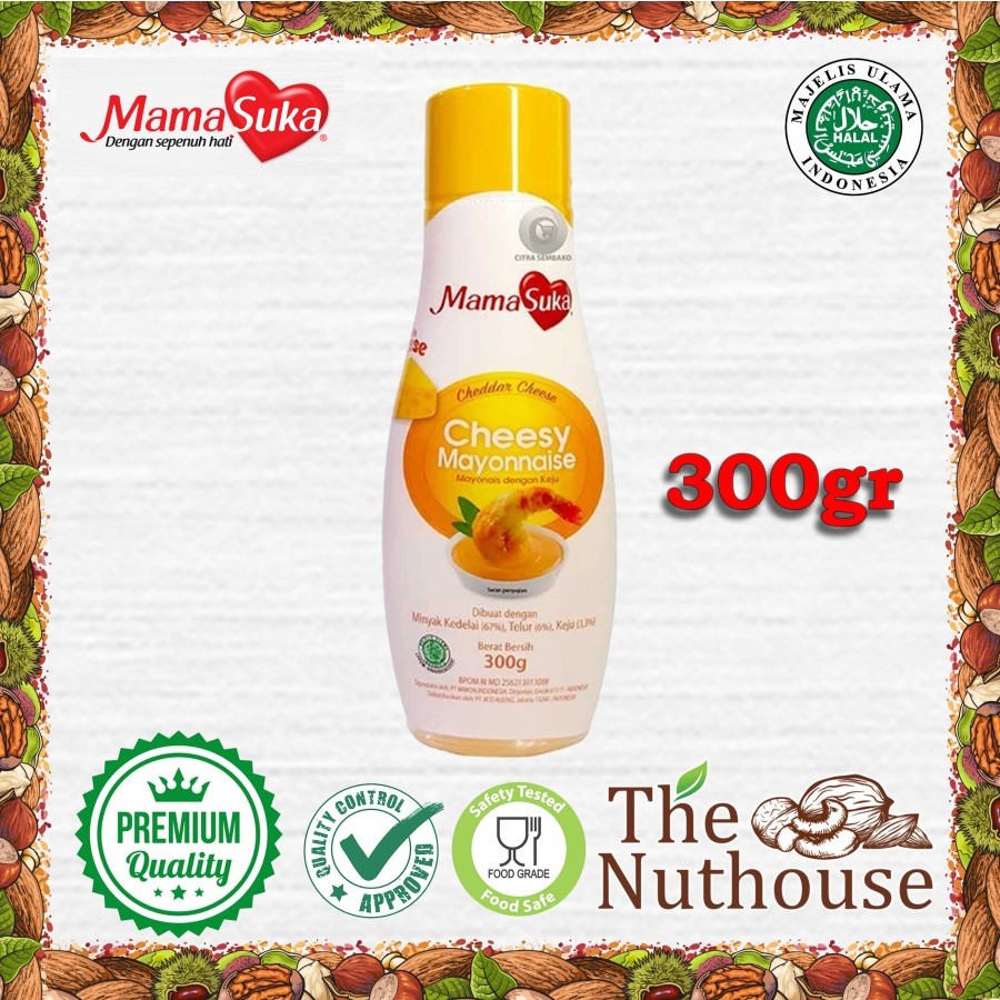 

MamaSuka BOTOL Cheesy Mayonnaise Salad Dressing / Mayonais Saus Keju 300gr [HALAL]