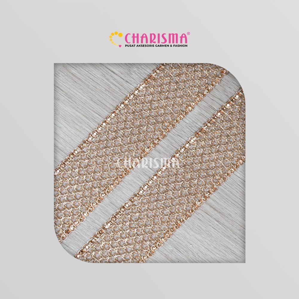 Charisma Renda India FR 48/RG - Renda Bordir / Lebar 5cm / Harga Per 1 Roll (40 Yard)