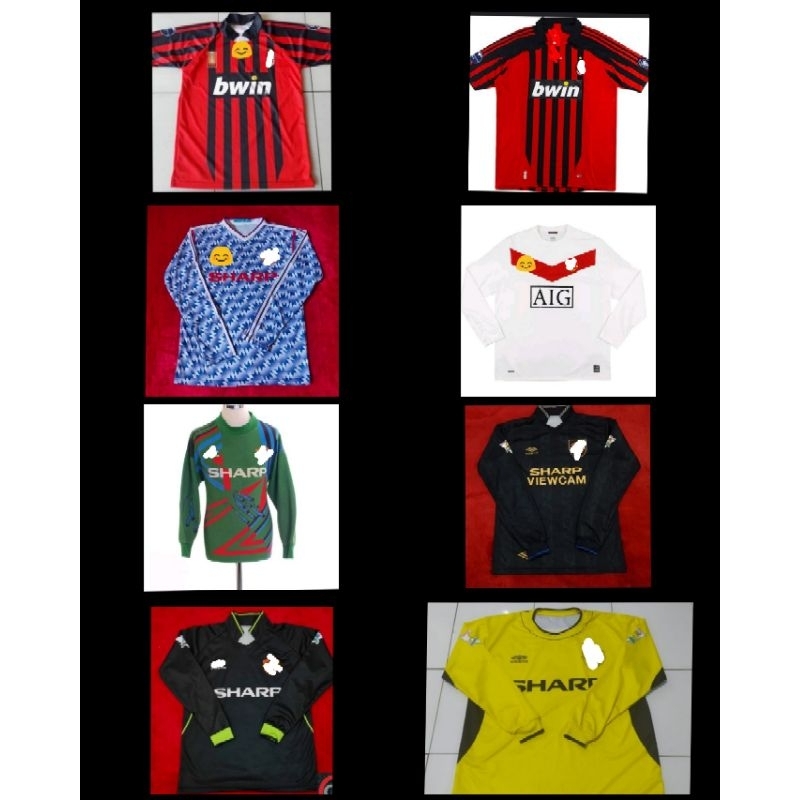 Jersey Milan 2007/Jersey Milan 2008/Jersey GK M Utd 1993/Jersey M Utd 1991/Jersey M Utd 2009/Jersey 