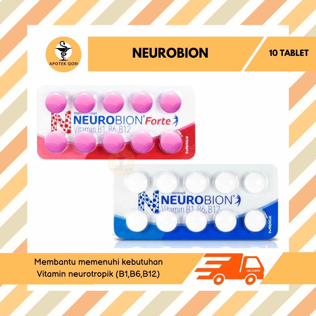 NEUROBION FORTE/NEUROBION STRIP @ 10 TABLET/VITAMIN NEUROTROPIK/B COMPLEX