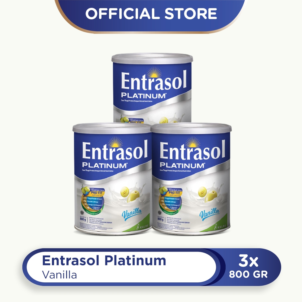 

TRIPLE PACK: ENTRASOL PLATINUM VANILLA 800G - 3 PCS