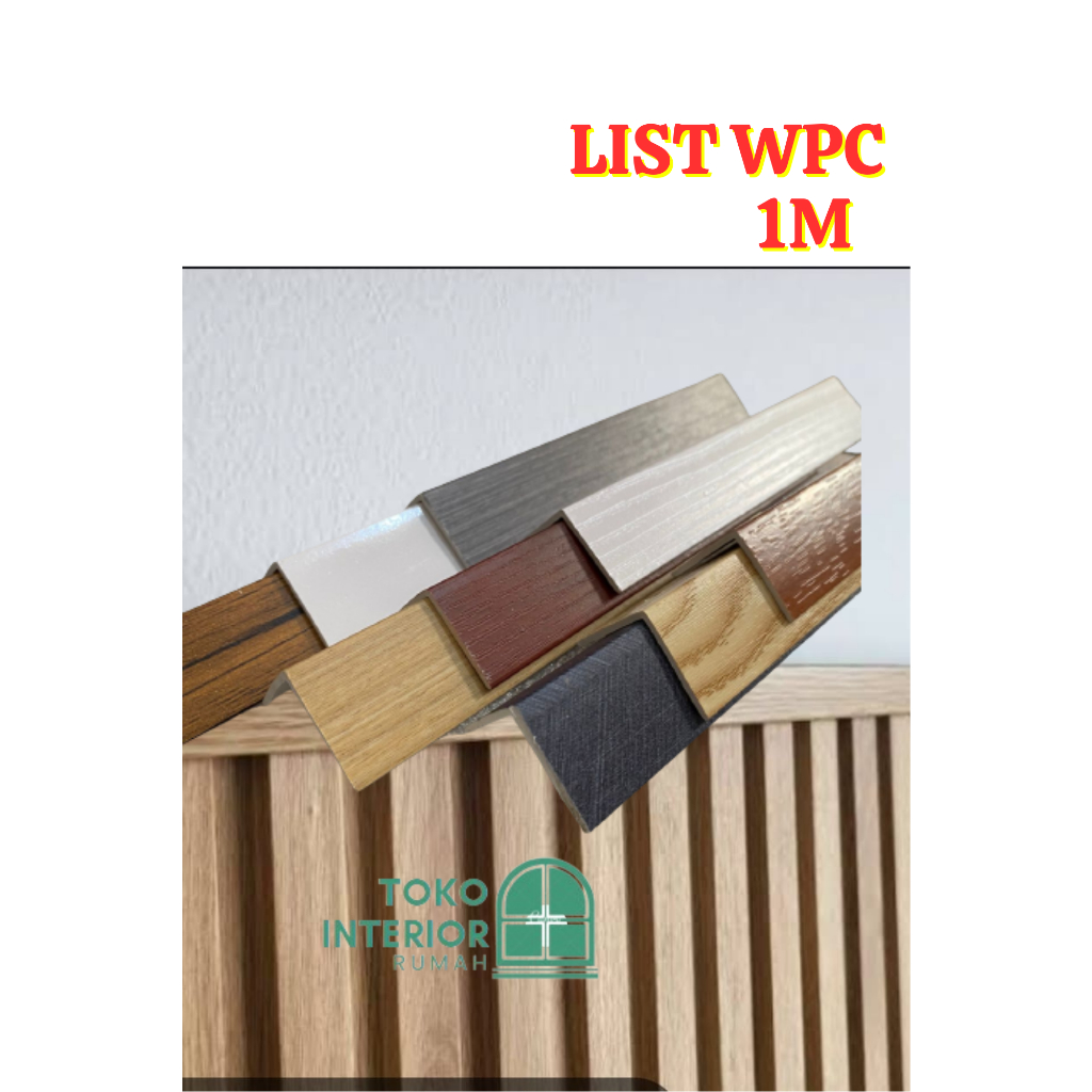 List siku L WPC wall panel / penutup wall panel WPC termurah / List WPC 1 M