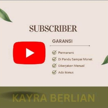 Subscriber Youtube Murah Permanent No Drop Garansi