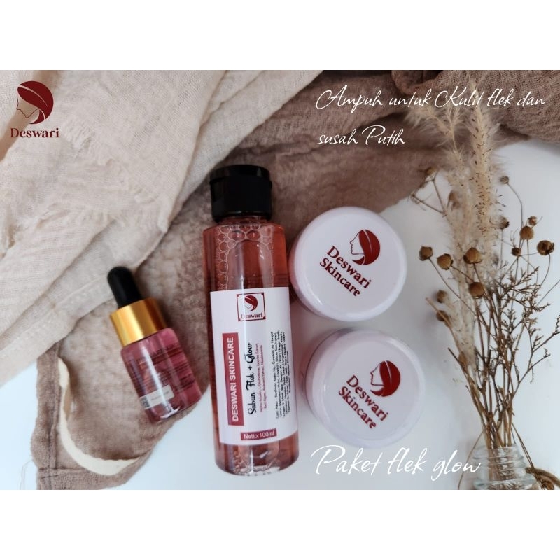 Deswari Skincare/ Paket FLEK+GLOW