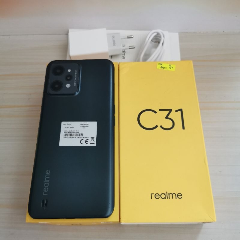 Realme C31 ram 4GB 64GB Bekas - Fullset Resmi