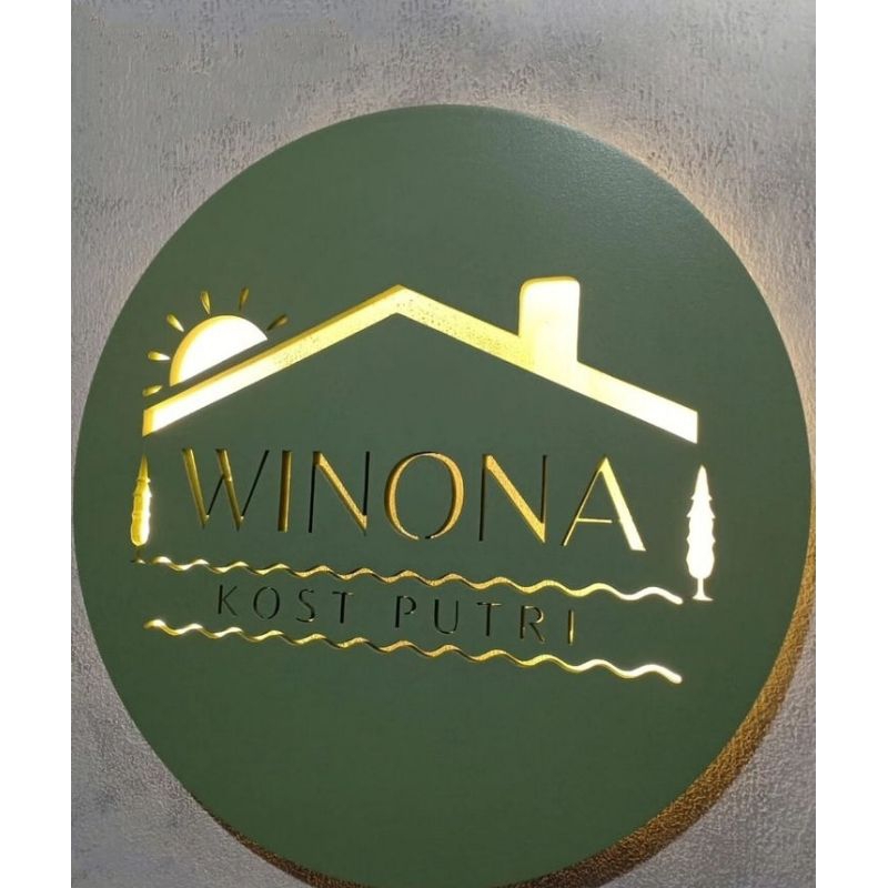 Papan logo kayu, logo toko, design logo lampu