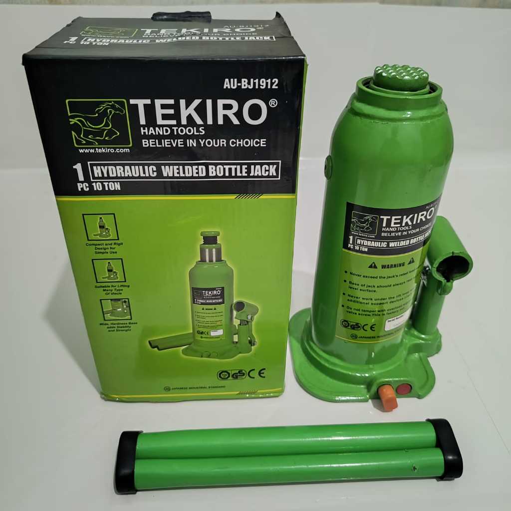 Dongkrak Botol 10 Ton Tekiro - Dongkrak Hydraulic Bottle Jack 10 Ton Tekiro - Dongkrak Mobil 10 Ton Universal