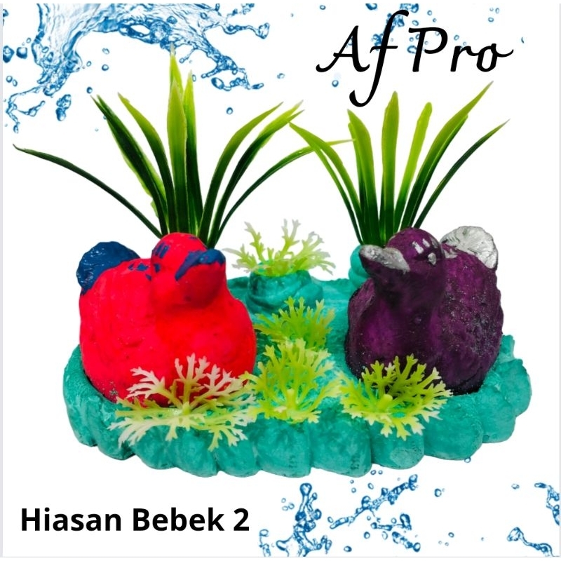 HIASAN DEKORASI AQUARIUM AQUASCAPE BEBEK 2