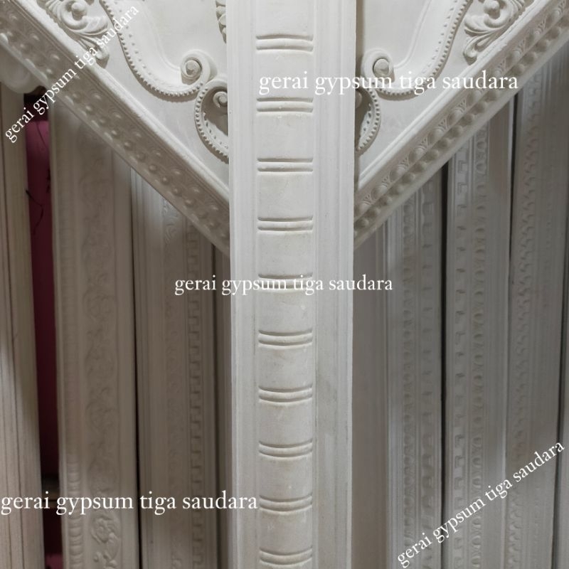 Lis Gypsum Minimalis 16cm Motif Bambu - Lis Profil Gypsum 16cm