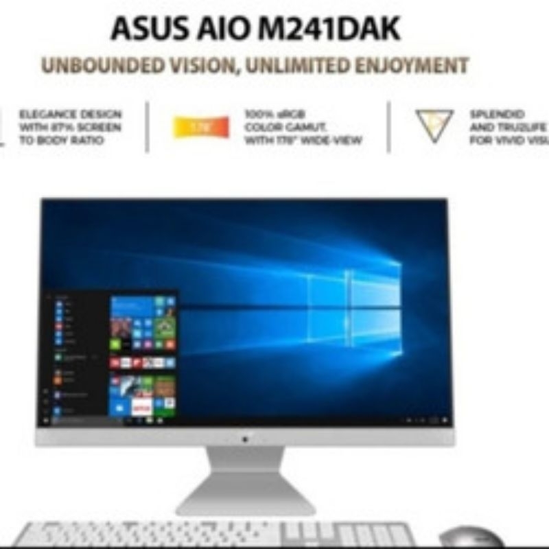 ASUS RYZEN 5 3500U M241DAK-WA541T PC AIO RAM 16GB SSD 512GB Win 11 DiM