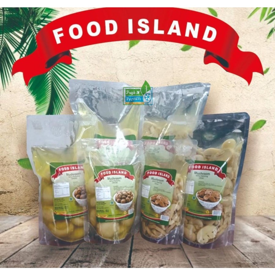 

Jamur Kancing / Champignon Pouch Food Island Slice / Whole