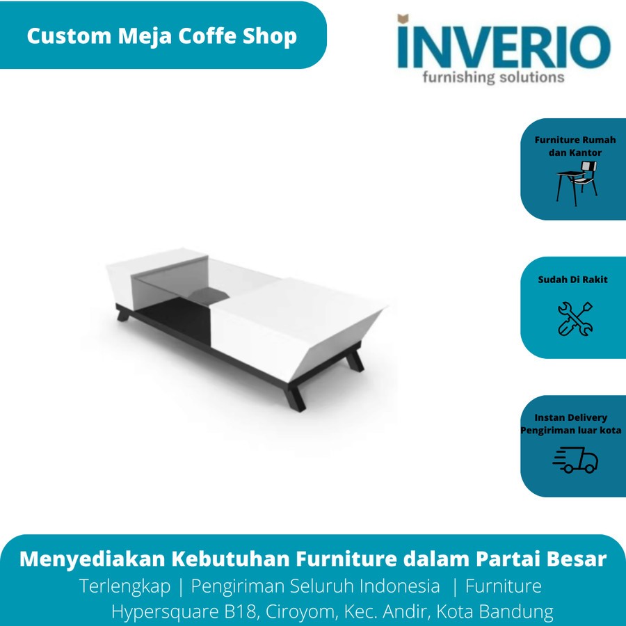 Custom Meja Coffee Shop Inverio