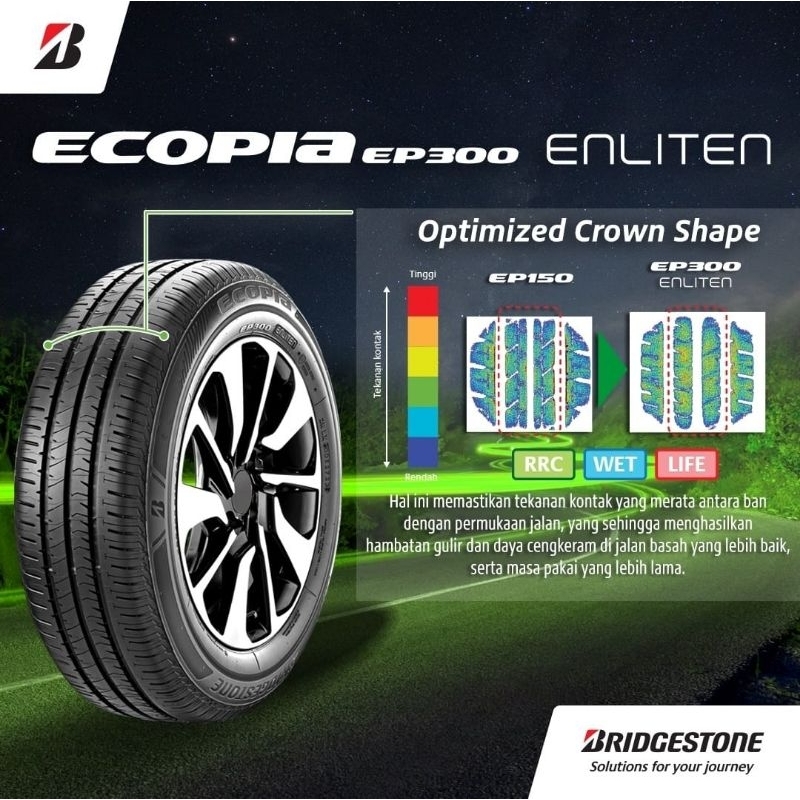 BAN MOBIL 185 65 R15 BRIDGESTONE ECOPIA EP300