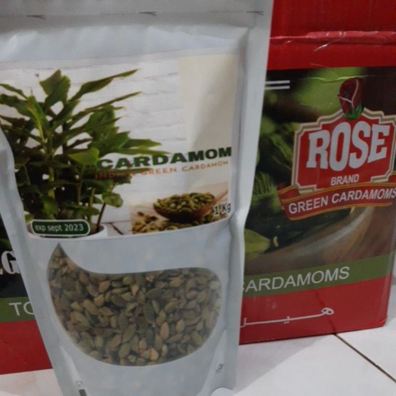 

Import ✨Terbaik✨ KAPULAGA HIJAU/kapulaga india/rempah arab/cardamom,1kg !