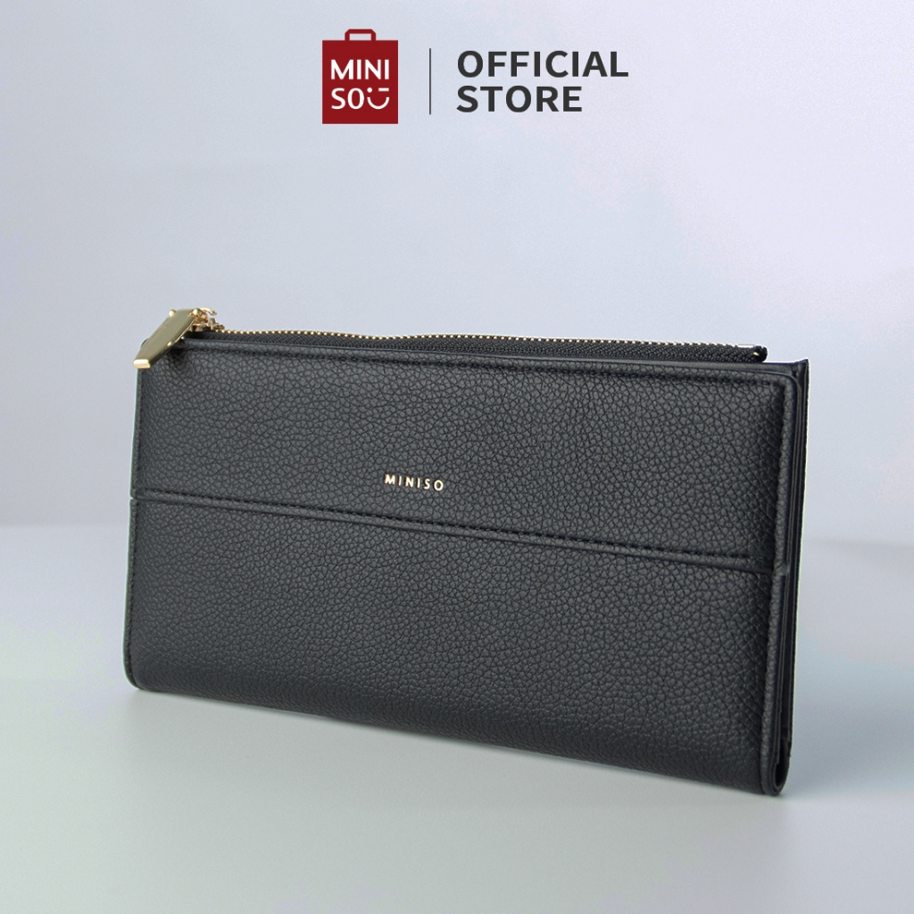 Miniso Dompet Panjang Wanita Dompet Ritsleting Multifungsi Fashion Wallet