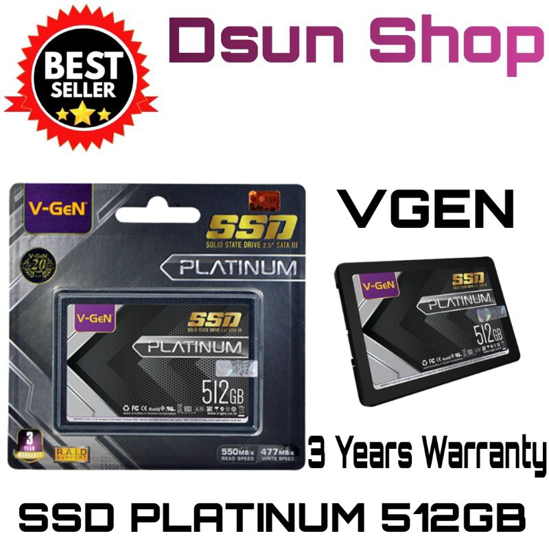 V-GEN SSD Platinum SATA III 512GB