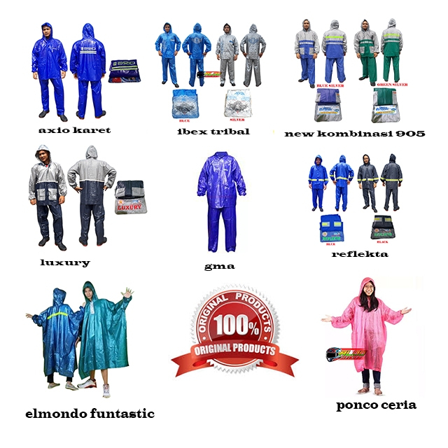 JAS HUJAN ORIGINAL / RAINCOAT / IBEX / LUXURY / ELMONDO NEW KOMBINASI 905 / ELMONDO CERIA / ELMONDO 