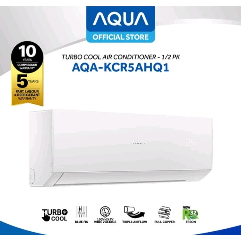 AC AQUA 1/2PK AQA KC5AHQ1 AC HEMAT LISTRIK AC TERLARIS