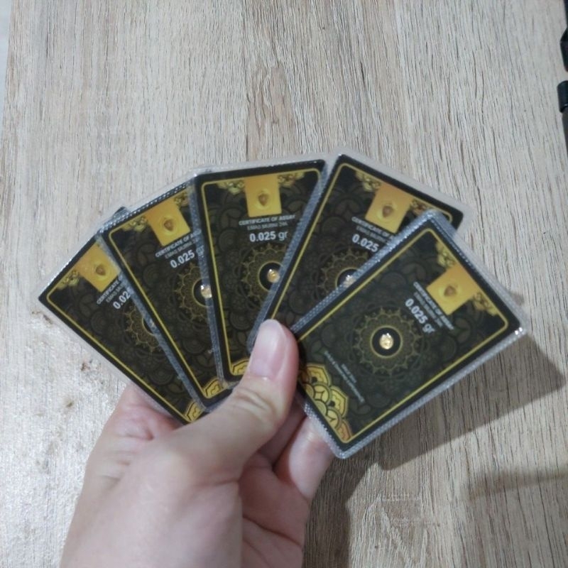 Logam Mulia Emas Minigold 0.025gr - Fine Gold Mini Gold 0,025gr - MiniGold 0,05gr