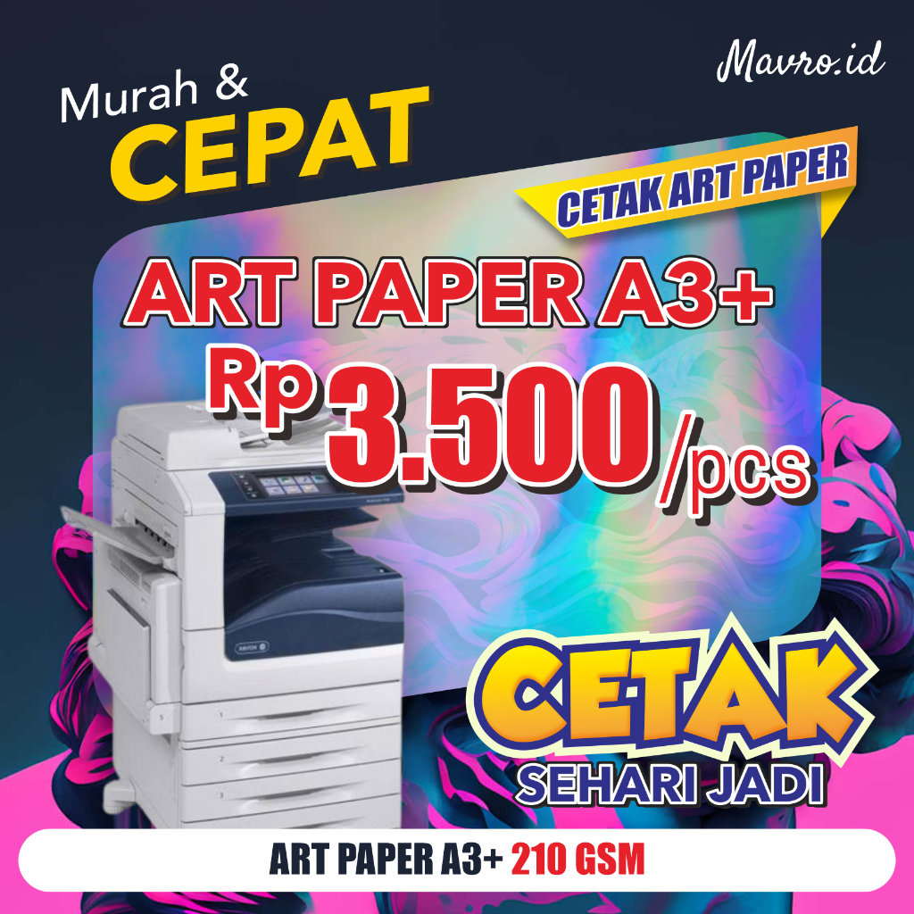 

Digital Printing Art Paper AP 210gr A3+, CUSTOM DESIGN